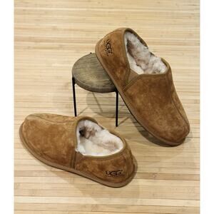 UGG Scuff Romeo ll Chestnut Suede Slippers Men’s Size 11 New